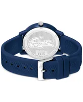 Lacoste Men's L.12.12 Blue Silicone Strap Watch 42mm