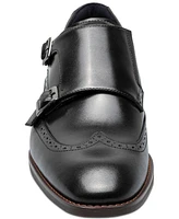 Stacy Adams Men's Karson Wingtip Double-Monk Strap Dress Shoe