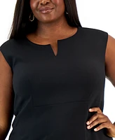Kasper Plus Sleeveless Sheath Dress