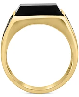 Effy Men's Onyx & Diamond (3/4 ct. t.w.) Ring in 14k Gold