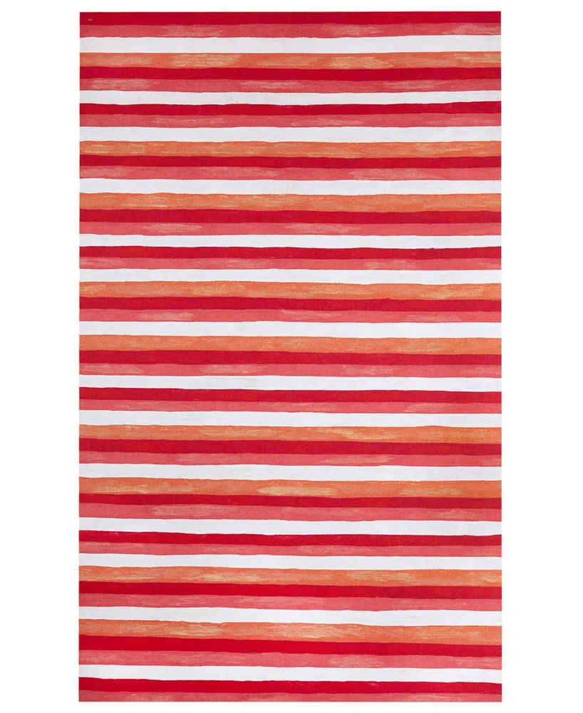 Liora Manne' Visions Ii Painted Stripes 5' x 8' Outdoor Area Rug