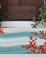 Liora Manne' Visions Iv Coral Reef 2' x 3' Outdoor Area Rug