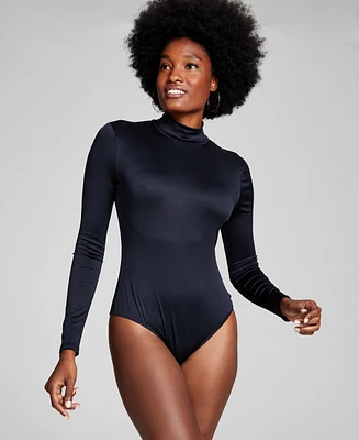 And Now This Women's Mock-Turtleneck Long-Sleeve Bodysuit