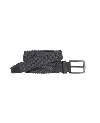 Johnston & Murphy Men's Woven Stretch-Knit Belt