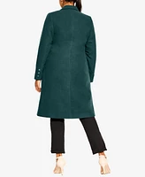 City Chic Women's Effortless Coat