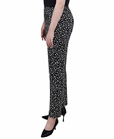 Ny Collection Petite Wide Waist Pull On Pants