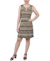 Ny Collection Petite Sleeveless Dress with 3 Rings