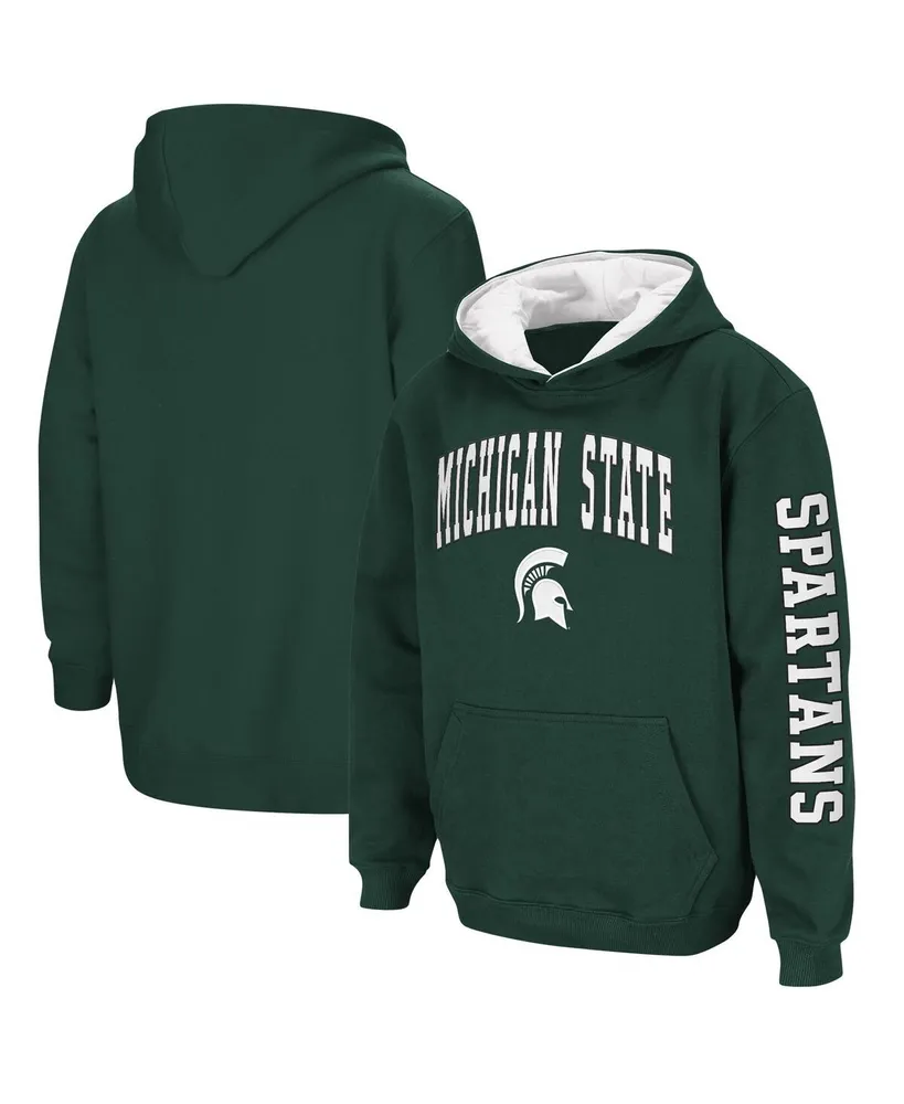 Colosseum Big Boys Michigan State Spartans 2-Hit Team Pullover Hoodie