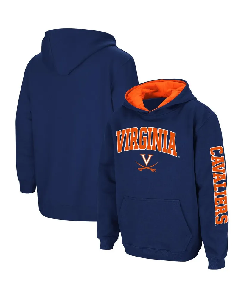 Big Boys Colosseum Navy Virginia Cavaliers 2-Hit Pullover Hoodie