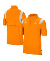 Men's Nike Tennessee Orange Volunteers Coach Short Sleeve Quarter-Zip Jacket