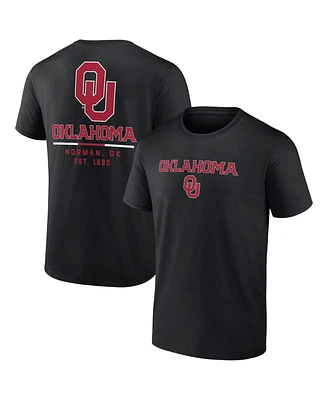 Men's Fanatics Black Oklahoma Sooners Game Day 2-Hit T-shirt