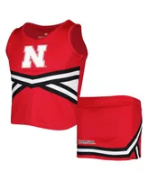 Big Girls Colosseum Scarlet Nebraska Huskers Carousel Cheerleader Set