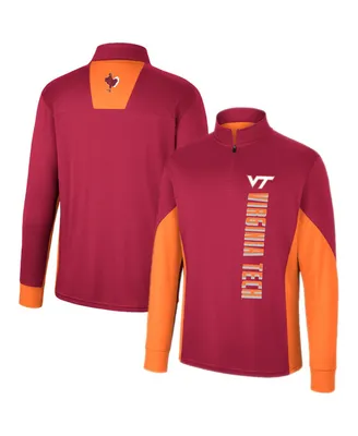 Men's Colosseum Maroon Virginia Tech Hokies Bart Quarter-Zip Windshirt