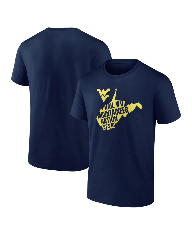 Men's Fanatics Navy West Virginia Mountaineers Home Win Hometown Collection T-shirt