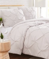 Southshore Fine Linens Pintuck Piece Duvet Cover Set