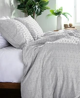 Southshore Fine Linens Dhara Piece Textured Duvet Cover Set