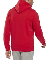 Reebok Men's Identity Classic-Fit Stacked Logo-Print Fleece Hoodie