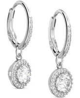 Swarovski Silver-Tone Constella Crystal Drop Earrings