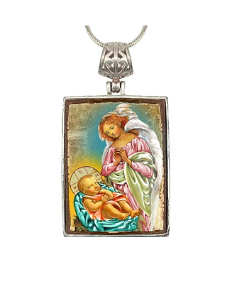 G.DeBrekht Blessing Angels Religious Holiday Jewelry Necklace Monastery Icons