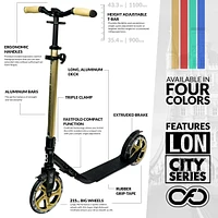 Crazy Skates London Foldable Kick Scooter - Great Scooters For Teens And Adults