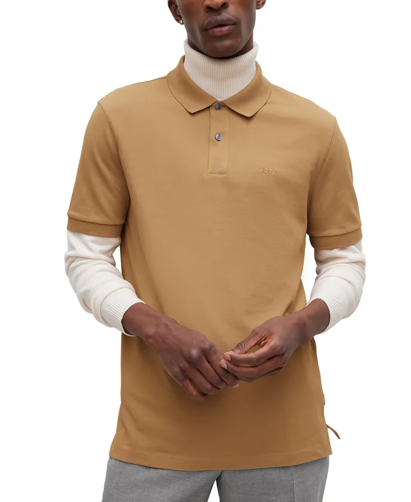 boss khaki polo