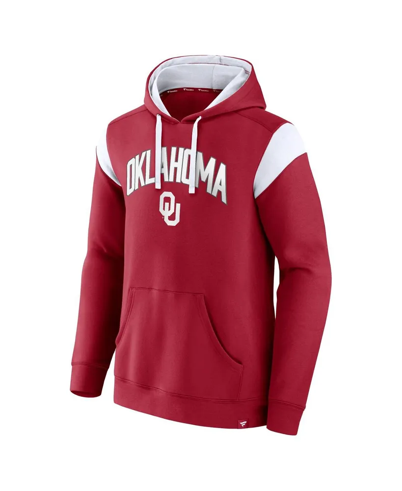 Men's Fanatics Crimson Oklahoma Sooners Game Over Pullover Hoodie