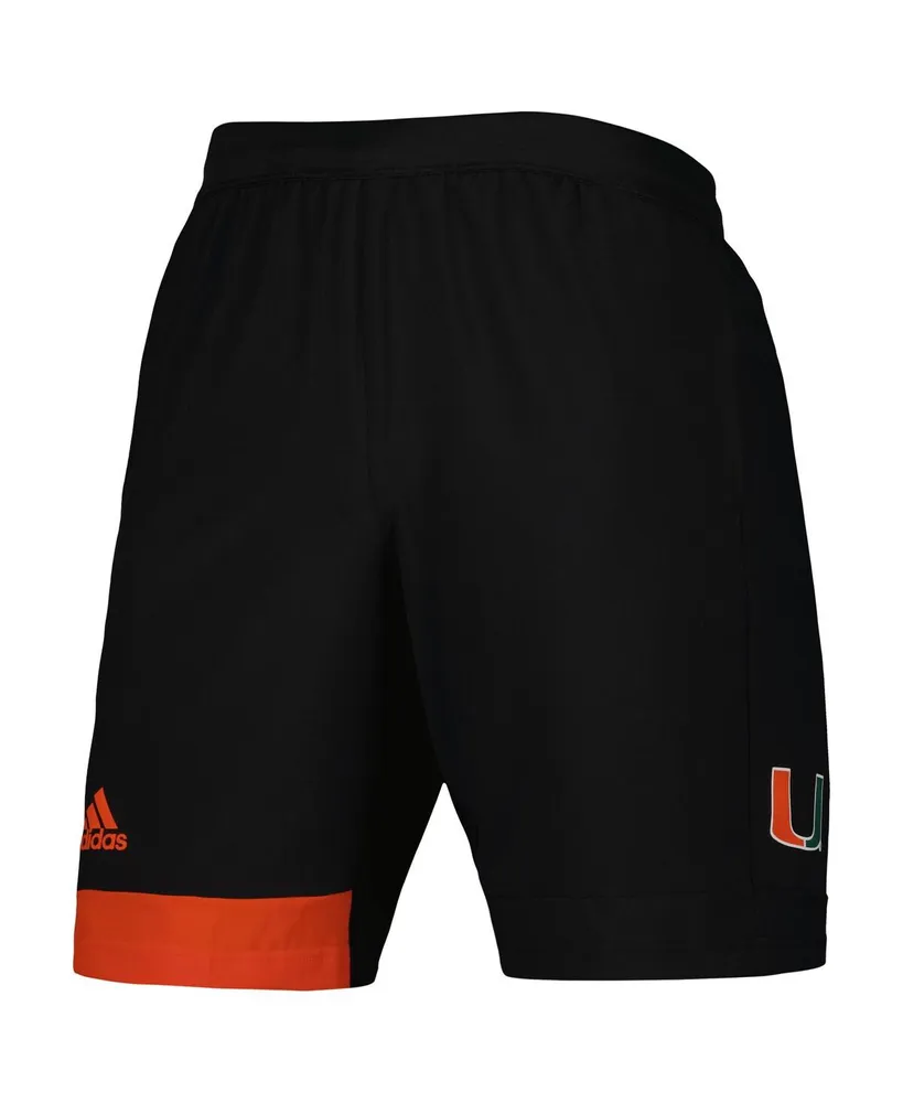 Men's adidas Black Miami Hurricanes Aeroready Training Shorts