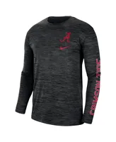 Men's Nike Black Alabama Crimson Tide Velocity Legend Team Performance Long Sleeve T-shirt