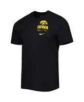 Men's Nike Black Iowa Hawkeyes Team Practice Performance T-shirt