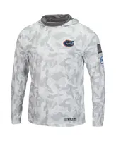 Men's Colosseum Arctic Camo Florida Gators Oht Military-Inspired Appreciation Long Sleeve Hoodie Top