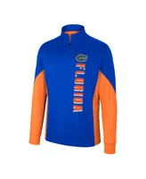 Men's Colosseum Royal Florida Gators Bart Quarter-Zip Windshirt