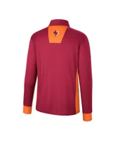 Men's Colosseum Maroon Virginia Tech Hokies Bart Quarter-Zip Windshirt