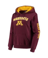 Women's Colosseum Maroon Minnesota Golden Gophers Loud and Proud Pullover Hoodie