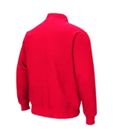 Men's Colosseum Red Cornell Big Tortugas Logo Quarter-Zip Jacket