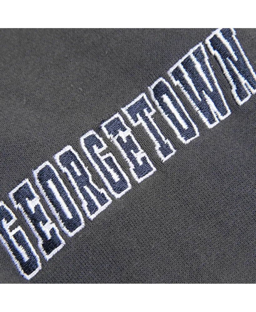 Big Boys Stadium Athletic Charcoal Georgetown Hoyas Big Logo Pullover Hoodie