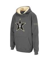 Big Boys Stadium Athletic Charcoal Vanderbilt Commodores Big Logo Pullover Hoodie