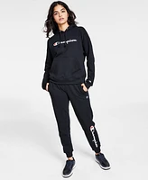 Champion Women's Relaxed Logo Fleece Sweatshirt Hoodie