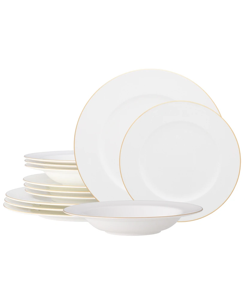 Noritake Accompanist 12-Piece Dinnerware Set, Service for 4