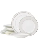 Noritake Montvale Platinum 12 Piece Set, Service For 4