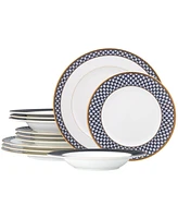 Noritake Blueshire 12-Piece Dinnerware Set, Service for 4