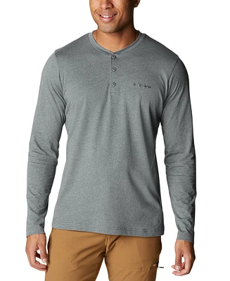 Columbia Men's Thistletown Hills Logo Graphic Long-Sleeve Tech Henley