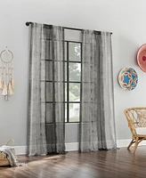 Archaeo Takato Shibori Stripe Rod Pocket Curtain Panel