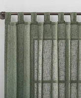 Archaeo Tansy Burlap Weave Tab Top Curtain Panel