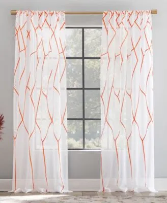 Scott Living Azlan Geometric Curtain Panel Collection