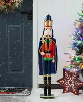 Glitzhome Wooden Christmas King Nutcracker