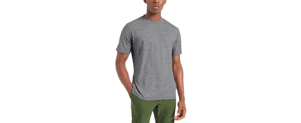 Ben Sherman Men's Marled Moisture-Wicking Short-Sleeve Performance T-Shirt