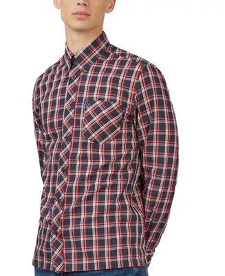 Ben Sherman Men's Regular-Fit Grid Check Shirt