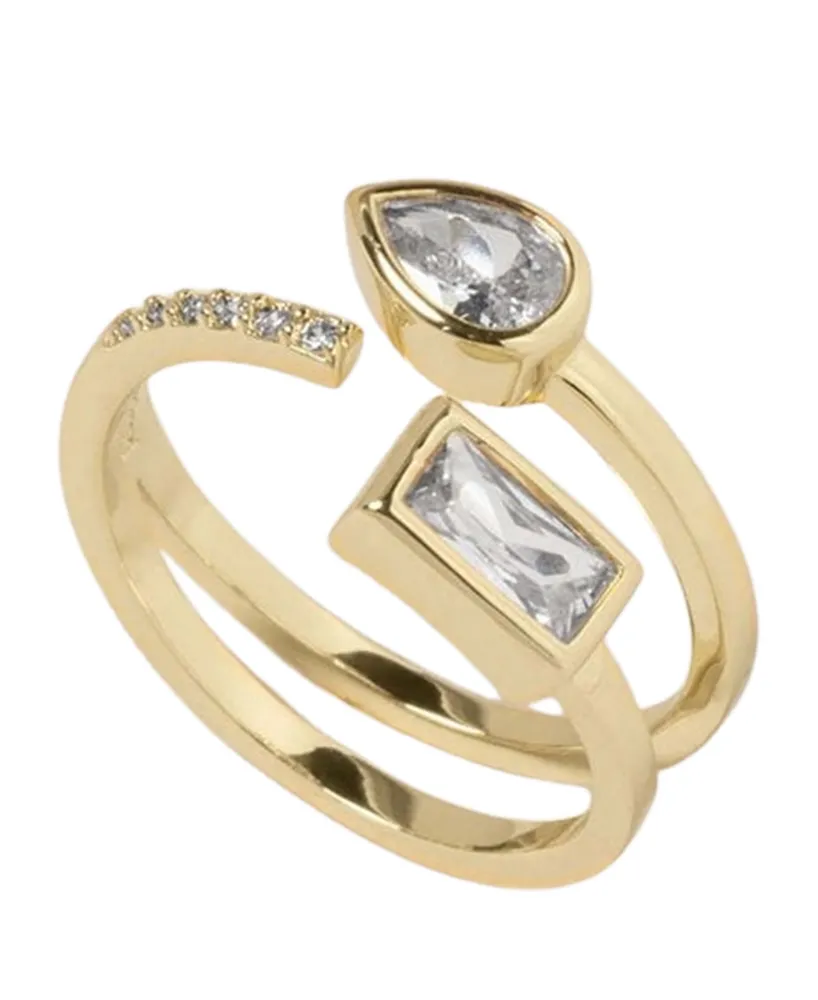 Bonheur Jewelry Ambroise Floating Crystal Ring