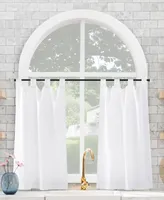 Linen Cotton Blend Cafe Curtain Pair