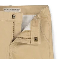 Hope & Henry Baby Boys Organic Cotton Skinny Stretch Twill Chino